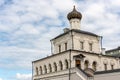 The elegant architecture of the white Palace Vvedenskaya Churchin the Kazan kremlin.