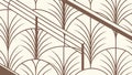 Elegant Art Deco Linear Pattern, Stylish Geometric Decorative Element, vector design Generative AI Royalty Free Stock Photo