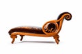 Elegant Art Nouveau Inspired Chaise Lounge: Luxurious Comfort with Organic Beauty