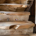 Elegant ash wood staircase featured in a sophisticated contemporary home interior design