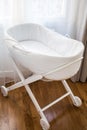 Elegant baby bassinet Royalty Free Stock Photo