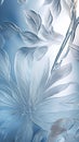 Elegant background of frozen flowers in ice, concept of cryotherapy for skin care. Delicate texture. Frosty beautiful Royalty Free Stock Photo