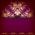 Elegant background with lace ornament.