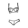 Bra Panties Lingerie Vector Set