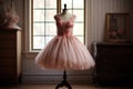 elegant ballet tutu on a vintage dress form