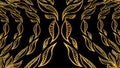 Elegant banner gold leaf. Texture background with a Nature Feel. Royalty Free Stock Photo