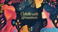 Celebrate Womanhood Elegant Banner Design