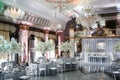 Elegant banquet hall for a wedding party Royalty Free Stock Photo