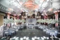 Elegant banquet hall for a wedding party Royalty Free Stock Photo