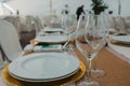 Elegant Banquet Tablescape: A Vision of Pure White Luxury Royalty Free Stock Photo