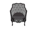 Elegant Baroque luxury ornamented armchair