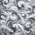 Elegant Baroque Pattern Background, AI Generated