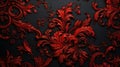Elegant Baroque Wallpaper Background AI Generated Royalty Free Stock Photo
