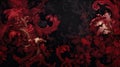 Elegant Baroque Wallpaper Background AI Generated