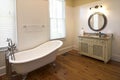 Elegant bathroom with clawfoot tub Royalty Free Stock Photo