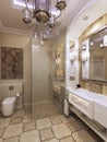 Elegant bathroom moroccan style