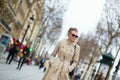 Elegant and beautiful Parisian girl