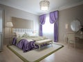 Elegant bedroom classic style