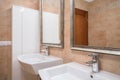 Elegant beige bathroom Royalty Free Stock Photo