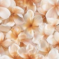 Elegant Beige Floral Petals Background Texture