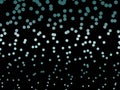 Elegant black background with shining, glowing circles, dots. Neon, led abstract pattern of lights and bokeh