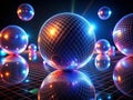 Elegant Black Background Stock Photo Abstract Sphere Lines Design with Intricate Geometric Patterns