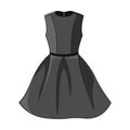 Elegant black/dark gray dress icon Royalty Free Stock Photo