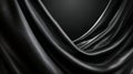 Elegant Black Draped Fabric Texture Background Royalty Free Stock Photo