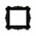 Elegant Black And Gold Frame With Luxurious Drapery Text