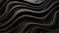 Elegant black and gold waves Royalty Free Stock Photo