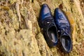 Elegant black man shoes Royalty Free Stock Photo