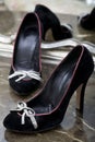 Elegant Black Shoes Royalty Free Stock Photo