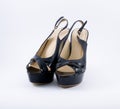 Elegant black shoes Royalty Free Stock Photo
