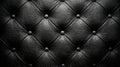 Elegant Black Tufted Leather Upholstery Texture Background Royalty Free Stock Photo