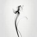 Elegant Black And White Flower Abstract Background Royalty Free Stock Photo