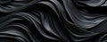 Elegant Black and White Flowing Abstract Textured Waves Design GenerativeAI