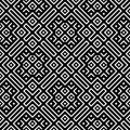 An elegant black and white vector pattern, geometric square tile