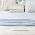 Elegant blue bed linen