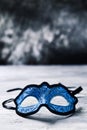 Elegant blue carnival mask Royalty Free Stock Photo