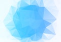 Elegant blue colorful low poly triangular shapes background Royalty Free Stock Photo