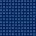 Elegant Blue Diamond Damask Tile Pattern for Background Design and Wallpaper Royalty Free Stock Photo