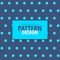 Elegant blue polka design background