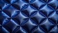 Elegant Blue Satin Quilted Surface Texture Royalty Free Stock Photo