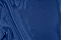 Elegant Blue Silk Background with Copy Space Royalty Free Stock Photo