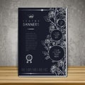 Elegant book cover template design