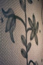 Elegant Botanical Fabric Texture with Soft Lighting Royalty Free Stock Photo