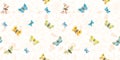 Elegant botanical peony butterfly pattern.