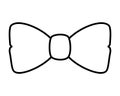 Elegant bowtie accessory icon