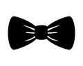 Elegant bowtie accessory icon