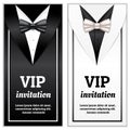 Elegant bowtie banner set, realistic style